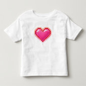 Pixel Heart Y2K Cute Peutershirt Kinder Shirts (Voorkant)