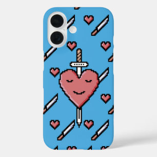 Pixel Heartbreaker - Glimlachen door het iPhone 16 Hoesje