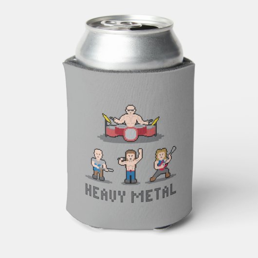 Pixel Heavy Metal Koelbox Blikjeskoeler (Blikje Achterkant)