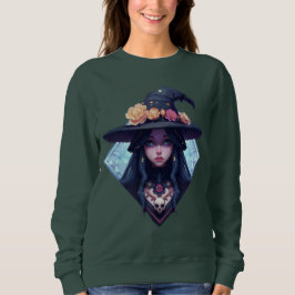 Pixel Heks met bloemenhoed Trui