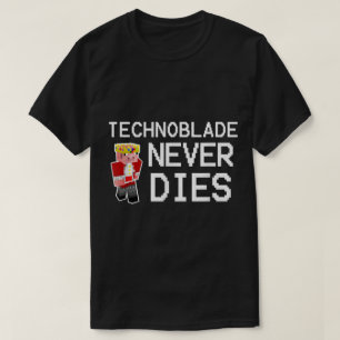 Pixel Held Never Sterft Design T-shirt