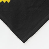 Pixel Hockey Gevecht  Fleece Deken (Hoek)
