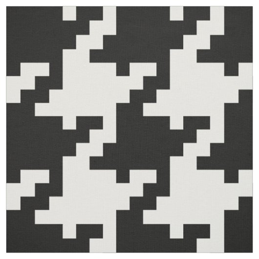 Pixel Houndstooth Stof (Swatch)