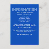 Pixel 'Informatie' Huwelijksbijlagekaart Informatiekaartje (Voorkant)