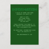 Pixel 'Informatie' Wedding Enclosure Kaart (Voorkant)