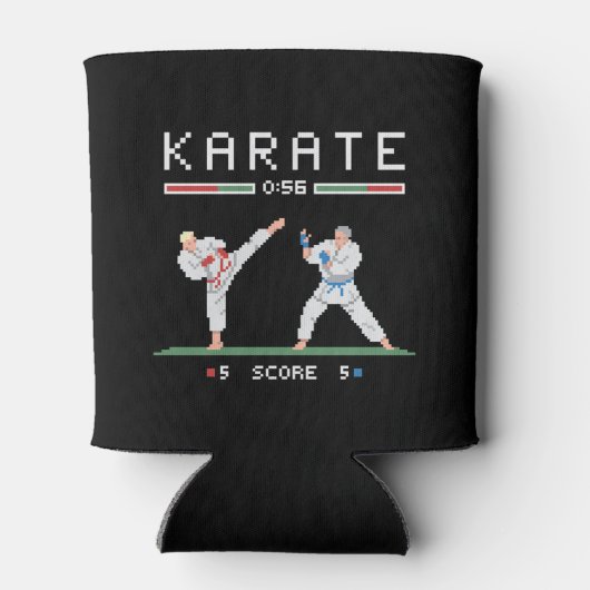 Pixel Karate Game Blikjeskoeler (Achterkant)