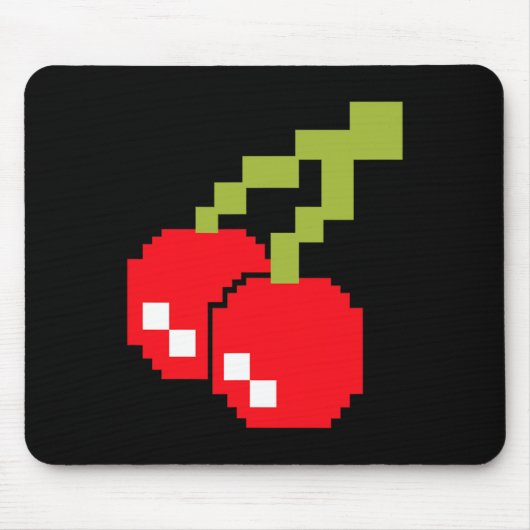 Pixel Kersen 80s Video Game Kostuum Easy Groep H Muismat (Voorkant)