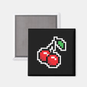 Pixel Kersen 80s Videospel Halloween Kostuum Ea Magneet (Voorkant / Achterkant)