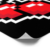 Pixel Kersen 80s Videospel Halloween Kostuum Ea Poster (Hoek)