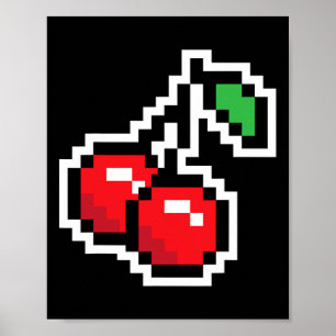 Pixel Kersen 80s Videospel Halloween Kostuum Ea Poster