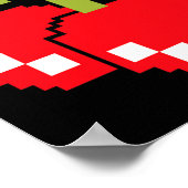 Pixel Kersen 80s Videospel Kostuum Easy Groep H Poster (Hoek)