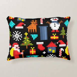 Pixel Kerstmis Accent Kussen