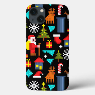 Pixel Kerstmis Case-Mate iPhone Case