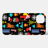 Pixel Kerstmis Case-Mate iPhone Case (Achterkant (horizontaal))