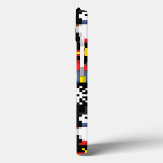 Pixel Kerstmis Case-Mate iPhone Case (Achterkant / Links)