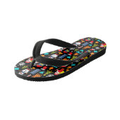 Pixel Kerstmis Kinder Teenslippers (Schuin)