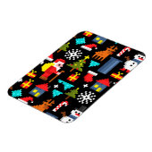 Pixel Kerstmis Magneet (Linkerzijde)