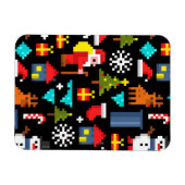 Pixel Kerstmis Magneet (Horizontaal)