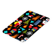 Pixel Kerstmis Magneet (Linkerzijde)