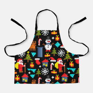 Pixel Kerstmis Schort