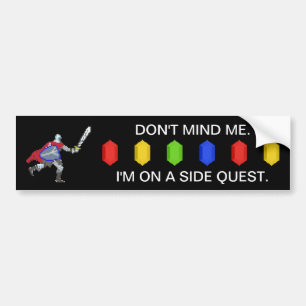 Pixel Knight Side Quest Bumpersticker