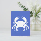 pixel krab ontwerp feestdagenkaart (Staand voorkant)
