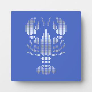 Pixel Kreeft Embleem Mozaïek Fotoplaat