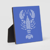 Pixel Kreeft Embleem Mozaïek Fotoplaat (Voorkant)