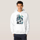 Pixel kunst en monster hoodie (Voorkant volledig)