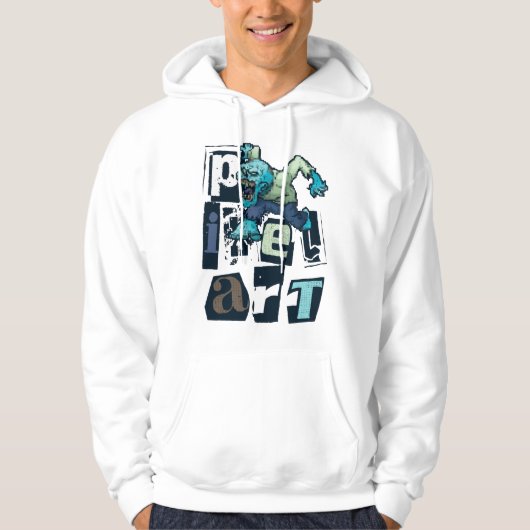Pixel kunst en monster hoodie (Voorkant)