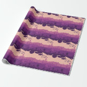 Pixel Landschaps Patroon Cadeaupapier (Uitgerold)