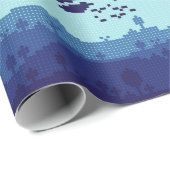 Pixel Landschaps Patroon Cadeaupapier (Rol Hoek)