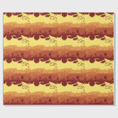 Pixel Landschaps Patroon Cadeaupapier (Vlak)