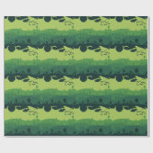 Pixel Landschaps Patroon Cadeaupapier (Vlak)