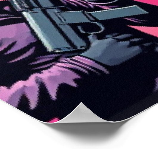 Pixel Legends Pop Art Poster – Comic Grid (Hoek)