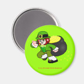 Pixel Leprechaun Magnet 3 (Voorkant / Achterkant)