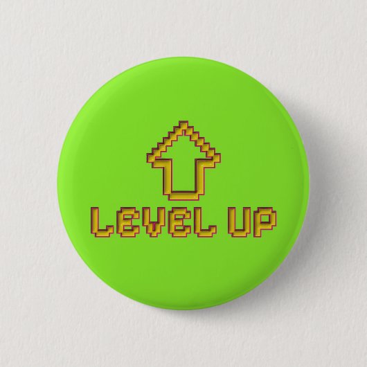 Pixel Level Up Gamer Speldje - Limoengroen (Voorkant)