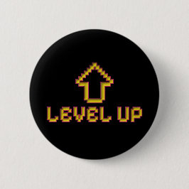 Pixel Level Up Gamer Speldje - Zwart