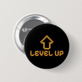 Pixel Level Up Gamer Speldje - Zwart (Voorkant /achterkant)