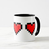 Pixel Liefdeshart Mok (Voorkant rechts)
