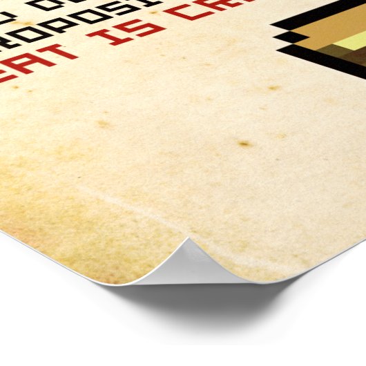 Pixel Lincoln Gettysburger Adres Poster (Hoek)