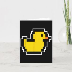 Pixel Little Duck 80s Videogame Halloween Kostuum Kaart