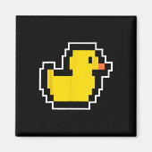 Pixel Little Duck 80s Videogame Halloween Kostuum Magneet (Voorkant)