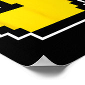 Pixel Little Duck 80s Videogame Halloween Kostuum Poster (Hoek)