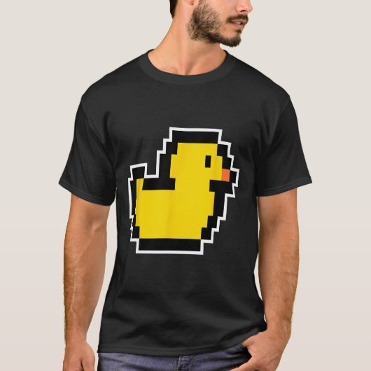 Pixel Little Duck 80s Videogame Halloween Kostuum T-shirt (Voorkant)