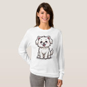 Pixel Maltese Delight T-shirt (Voorkant volledig)