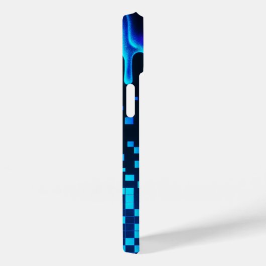 Pixel Melt Glitch Esthetische iPhone Case (Achterkant / Rechts)