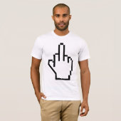 Pixel Middle Finger T-shirt (Voorkant volledig)