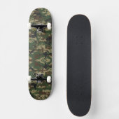 Pixel Militaire Camouflagepatroon Persoonlijk Skateboard (Voorkant)