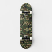 Pixel Militaire Camouflagepatroon Persoonlijk Skateboard (Voorkant)